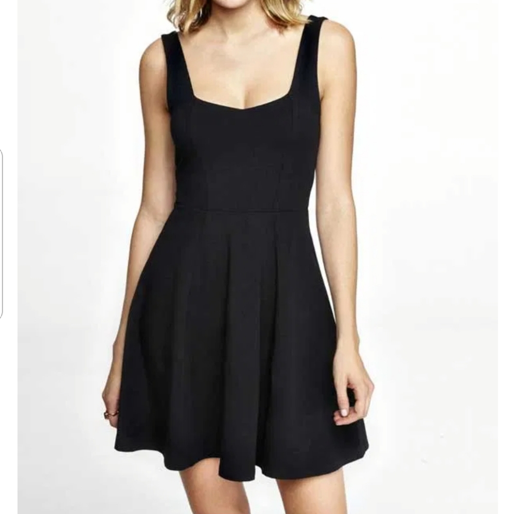 Express Black Skater Dress